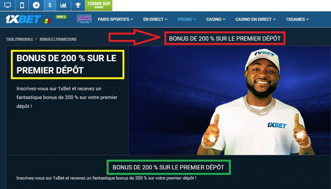 Les Bonus de Bienvenue et Promotions chez 1xBet